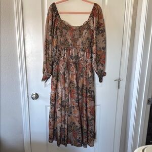Floral Long Sleeve Dress